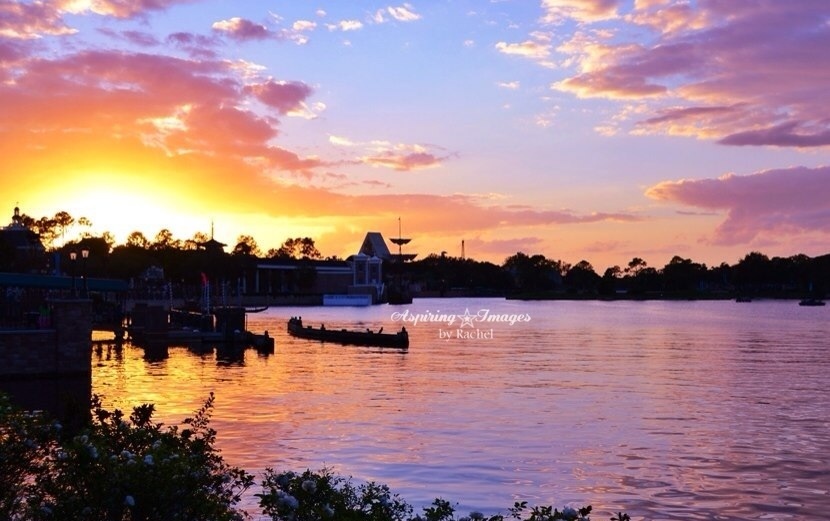 AspiringImagesbyRachel - Walt Disney World Epcot Showcase Sunset